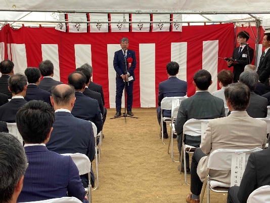 畑中東通村長にもご参列いただき、ご挨拶を頂戴しました