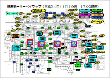 建屋周辺サーベイマップ