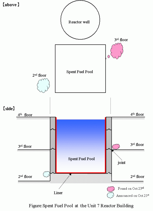 Figure:Spent Fuel Pool at the Unit 7 Reactor Building