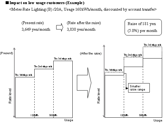 Impact on low usage customers (Example)