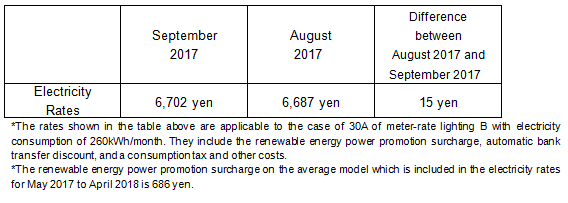 Fuel Cost Adjustment Unit Prices