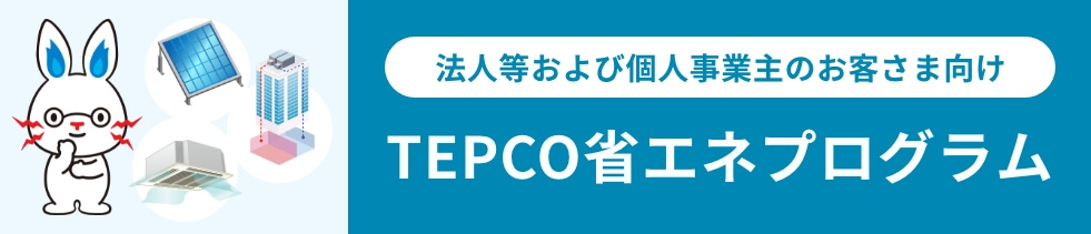 TEPCO省エネプログラム2022特別高圧・高圧のお客さま