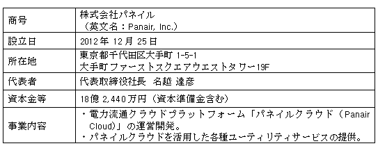 株式会社パネイルの概要