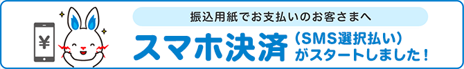 SMS払いがスタートしました！