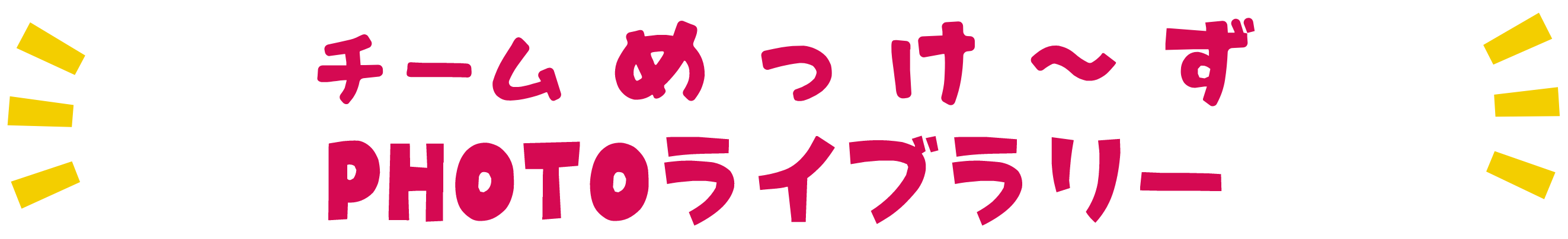 チーム めっけーず PHOTOライブラリー