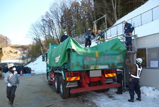 荷台遮水対策の実施状況確認