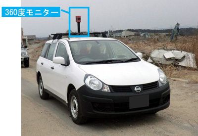 車両による走行モニタリング状況