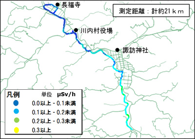 個人線量率のマップ