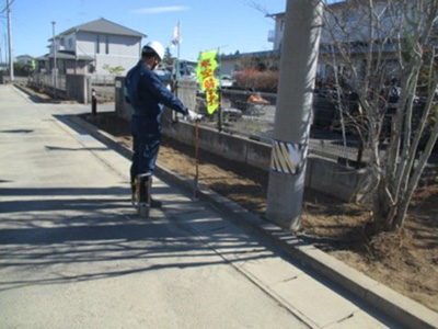 【双葉町】町道除染後の線量調査