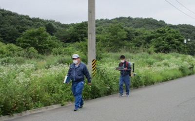 ②歩行モニタリングの状況（浪江町）【2020年7月13日撮影】