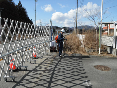 立入規制緩和区域内 歩行モニタリング