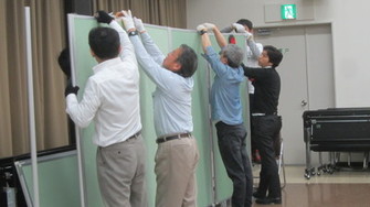 「双葉郡未来会議」の会場設営ならびに運営補助復興推進活動