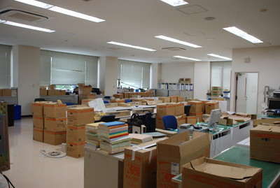 搬入後（本庁舎）の様子[2016年6月25日撮影]