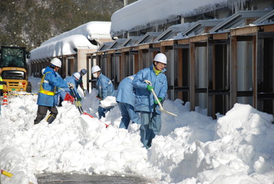 除雪の様子[2017年2月13日撮影]