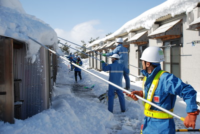 除雪の様子[2017年2月13日撮影]