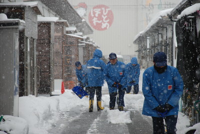 除雪の様子[2017年2月7日撮影]