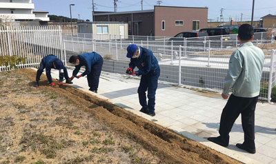 種植えの様子【2020年3月26日撮影】