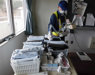思い出の品の放射線測定（清掃前）【2020年1月23日撮影】