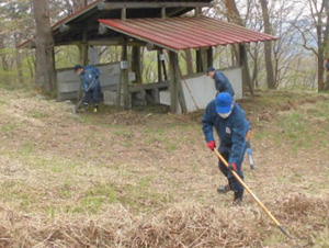 仙台平キャンプ場　清掃状況