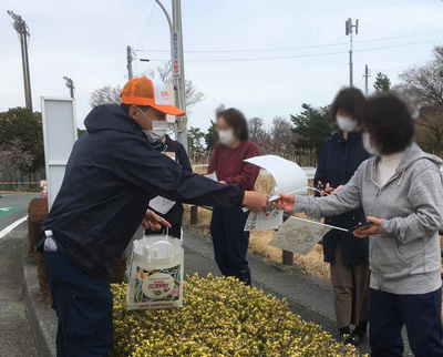 【広野町】応援旗配布