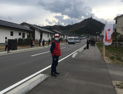 【大熊町】沿道警備