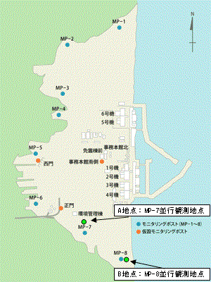 ３号機窒素封入モニタリング計測地点