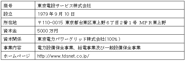 TDSの会社概要